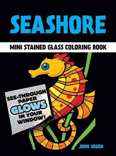 Little Seashore Stained Glass - Dover Stained Glass Coloring Book (Paperback)