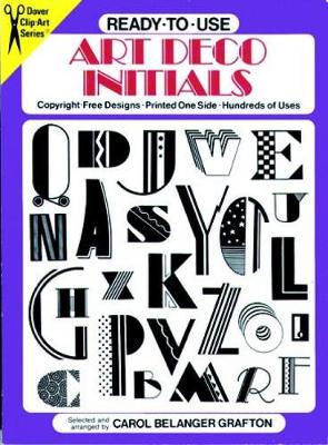 Ready-to-Use Art Deco Initials - Dover Clip Art Ready-to-Use