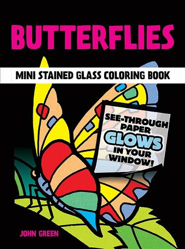Little Butterflies Stained Glass Colouring Book - Dover Stained Glass Coloring Book (Paperback)