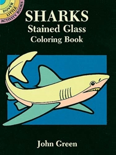 Sharks Stained Glass Coloring Book - Little Activity Books (Paperback)