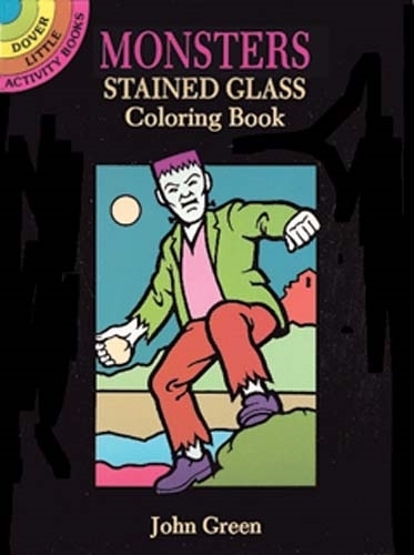 Monsters Stained Glass Colouring Book - Dover Stained Glass Coloring Book (Paperback)