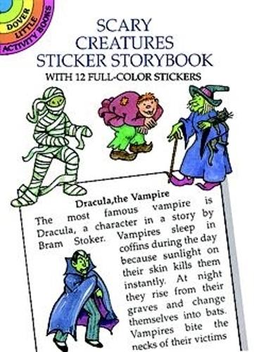 Scary Creatures Sticker Storybook - Dover Little Activity Books (Paperback)