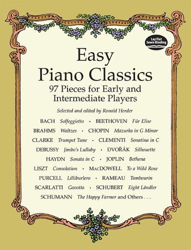 Easy Piano Classics: 97 Pieces For Early And Intermediate Players (Paperback)