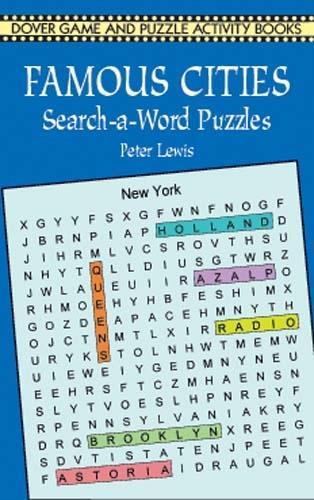 Famous Cities Search-a-Word Puzzles - Dover Children's Activity Books (Paperback)