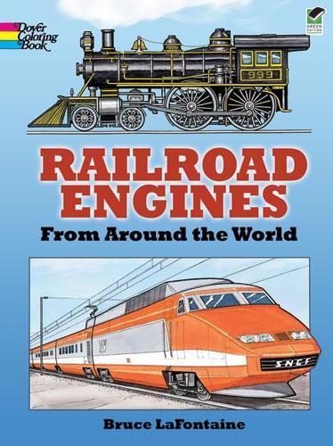 Railroad Engines from Around the World Coloring Book - Dover History Coloring Book (Paperback)