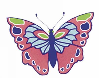 Shiny Butterfly Stickers - Dover Stickers (Paperback)