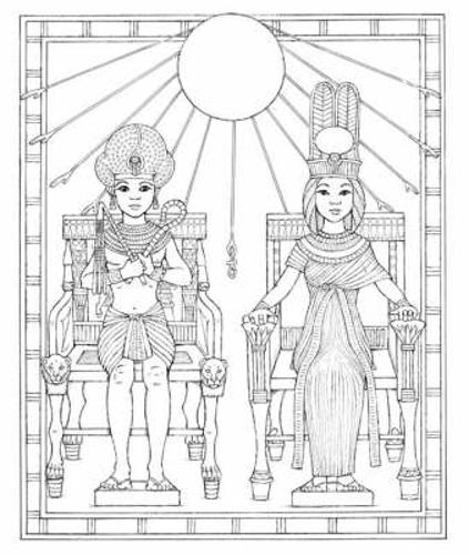 King Tut Coloring Book - Dover History Coloring Book (Paperback)