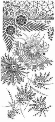 Treasury of Decorative Floral Designs - Dover Pictorial Archive (Paperback)