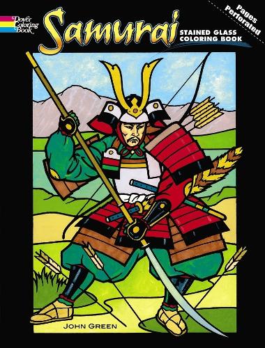 Samurai Stained Glass Coloring Book - Dover Stained Glass Coloring Book (Paperback)