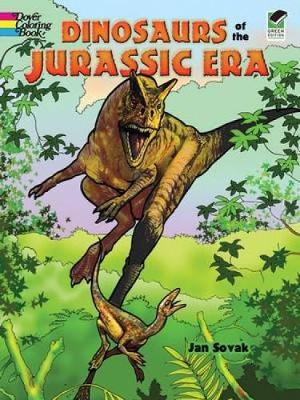 Dinosaurs of the Jurassic Era - Dover Nature Coloring Book (Paperback)