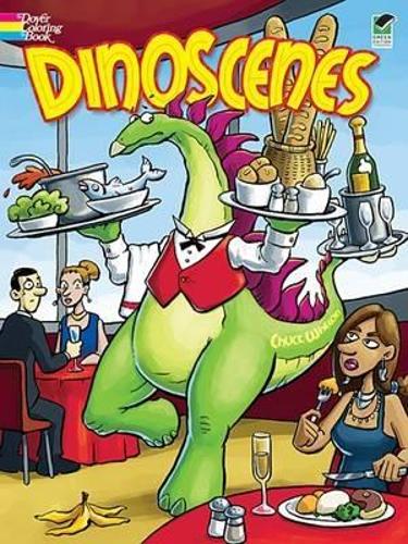 Dinoscenes - Dover Coloring Books (Paperback)
