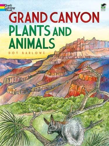 Grand Canyon Plants and Animals - Dover Nature Coloring Book (Paperback)