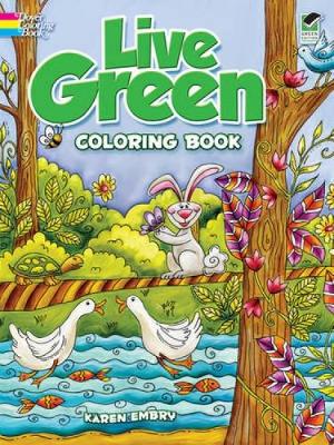 Live Green: Coloring Book - Dover Nature Coloring Book (Paperback)