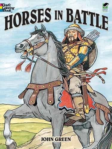 Horses in Battle - Dover History Coloring Book (Paperback)