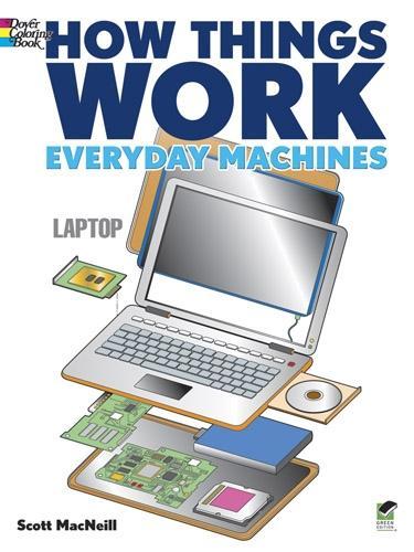 How Things Work - Everyday Machines Coloring Book (Paperback)