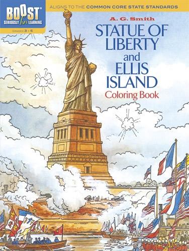 BOOST Statue of Liberty and Ellis Island Coloring Book - BOOST Educational Series (Paperback)