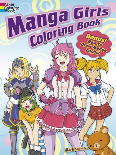 Manga Girls Coloring Book - Dover Coloring Books (Paperback)