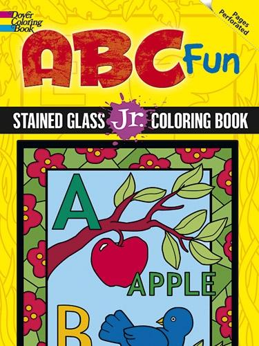 ABC Fun Stained Glass Jr. Coloring Book - Dover Stained Glass Coloring Book (Paperback)
