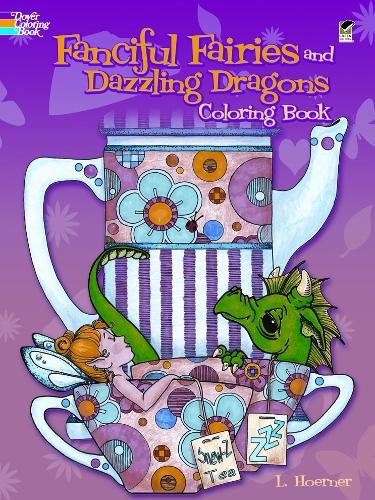 Fanciful Fairies and Dazzling Dragons Coloring Book (Paperback)