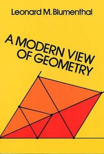 A Modern View of Geometry - Dover Books on Mathematics (Paperback)
