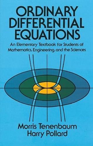 Ordinary Differential Equations - Dover Books on Mathema 1.4tics (Paperback)