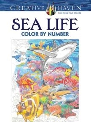 Creative Haven Sea Life Color by Number Coloring Book - Creative Haven Coloring Books (Paperback)