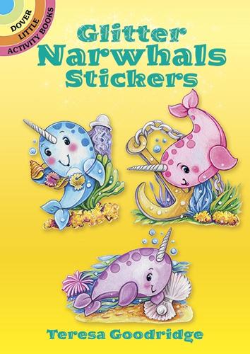 Glitter Narwhals Stickers (Paperback)