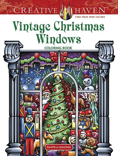 Creative Haven Vintage Christmas Windows Coloring Book (Paperback)