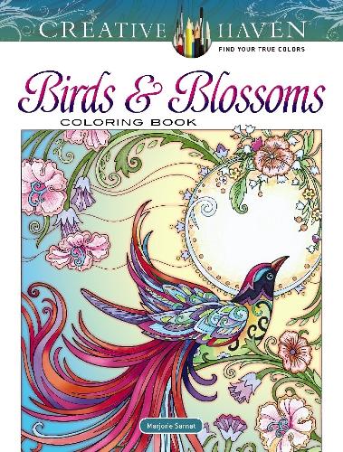 Creative Haven Birds and Blossoms Coloring Book (Paperback)