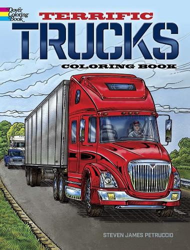 Terrific Trucks Coloring Book (Paperback)