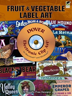 Fruit and Vegetable Label Art - Dover Electronic Clip Art