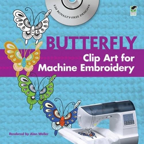 Butterfly Clip Art for Machine Embroidery - Dover Clip Art Embroidery