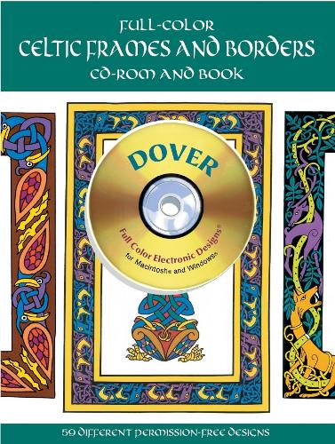 Full-Color Celtic Frames and Borders CD-ROM and Book (Paperback)