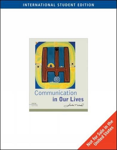 Communication in Our Lives (Paperback)