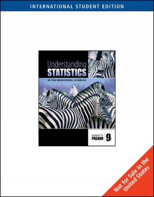 Understanding Statistics in the Behavioral Sciences, International Edition (Paperback)