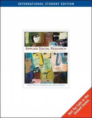 Applied Social Research: A Tool for the Human Services (Paperback)