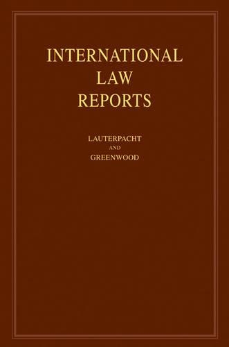 International Law Reports: Volume 139 (Hardback)