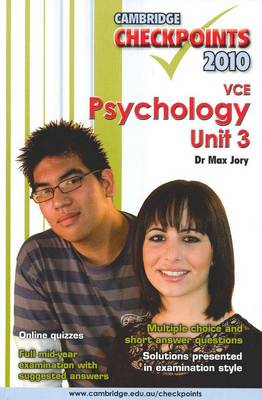 Cambridge Checkpoints VCE Psychology Unit 3 2010 - Cambridge Checkpoints (Paperback)