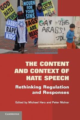 The Content and Context of Hate Speech: Rethinking Regulation and Responses (Paperback)