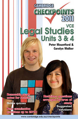 Cambridge Checkpoints VCE Legal Studies Units 3 and 4 2011 - Cambridge Checkpoints (Paperback)