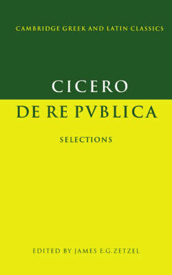 Cambridge University Press Cicero, De Re Publica