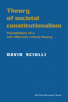 Theory of Societal Constitutionalism: Foundations of a Non-Marxist Critical Theory - American Sociological Association Rose Monographs (Hardback)