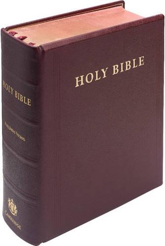KJV Lectern Bible, Burgundy Goatskin Leather over Boards, KJ986:XB (Leather / fine binding)