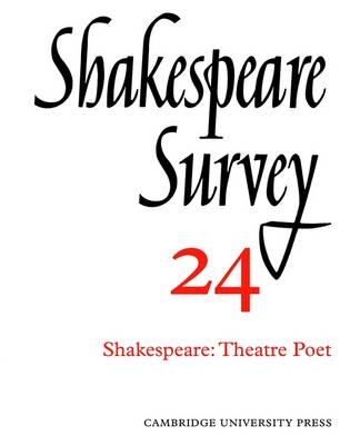 Shakespeare Survey - Shakespeare Survey Volume 24 (Paperback)