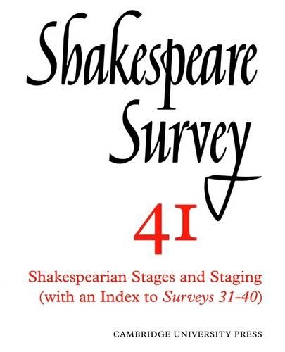 Shakespeare Survey: Shakespeare Survey Shakespeare's Earlier Comedies v.37 - Shakespeare Survey Paperback Set 41 (Paperback)