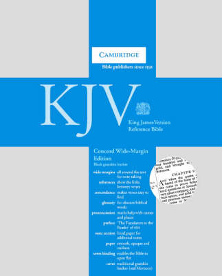 Cover KJV Concord Wide Margin Reference Bible, Black Edge-lined Goatskin Leather, KJ766:XME