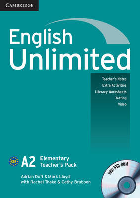 English Unlimited Elementary Teacher's Pack (Teacher's Book with DVD-ROM): English Unlimited Elementary Teacher's Pack (Teacher's Book with DVD-ROM) A2 elementary