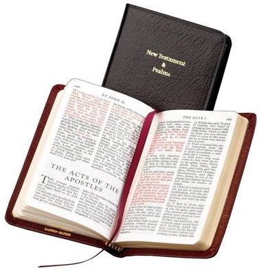 KJV Pocket New Testament and Psalms KJ113:NPR black French Morocco leather (Leather / fine binding)