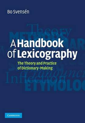 Cover A Handbook of Lexicography: The Theory and Practice of Dictionary-Making