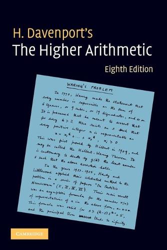 The Higher Arithmetic: An Introduction to the Theory of Numbers (Paperback)